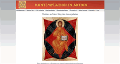 Desktop Screenshot of kontemplation-in-aktion.de